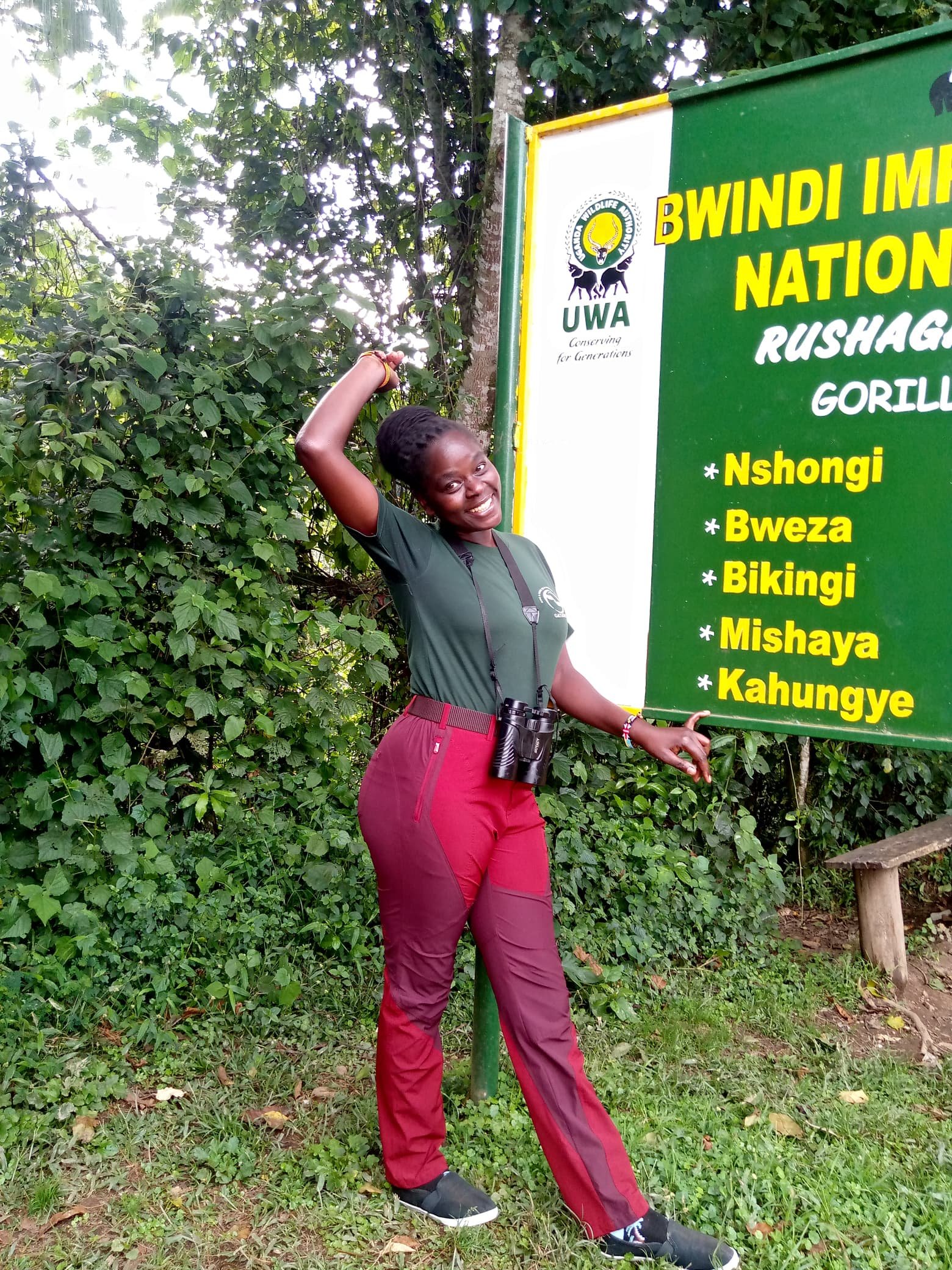 Orugano guide at the Rushaga gorilla trekking sector