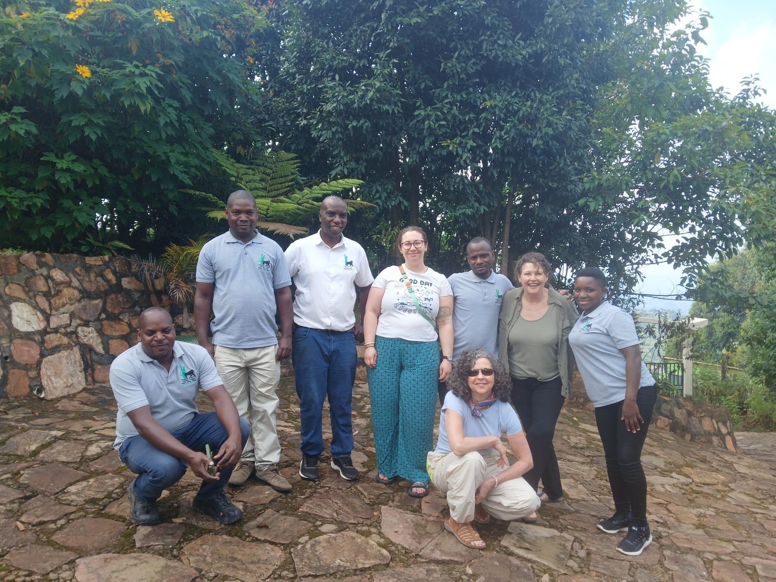 Orugano Safaris team and guests in Uganda